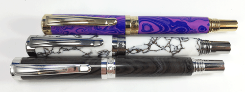 Citizen Roller Ball / Fountain Pen Turning Kit - Rhodium, Black or Gold Titanium - Picture 2 of 9