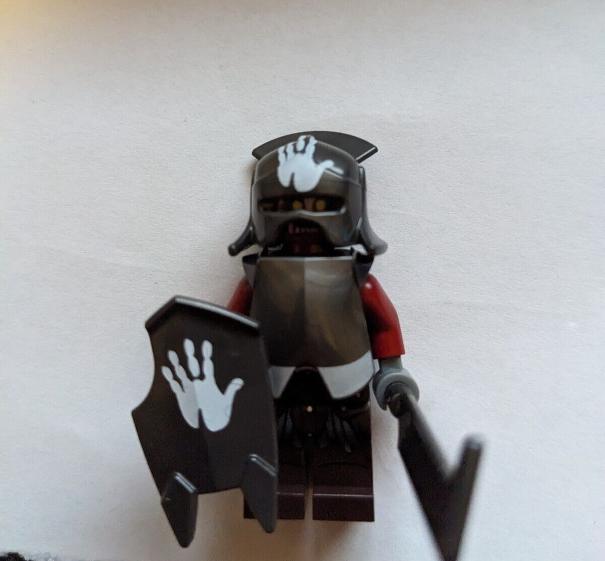 LEGO Lord of the Rings Uruk-hai White Handprint Minifigure | lor022 | 9476 10236