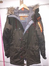 Superdry The Microfibre Parka Jacket Womens Size Xs Express Shipping