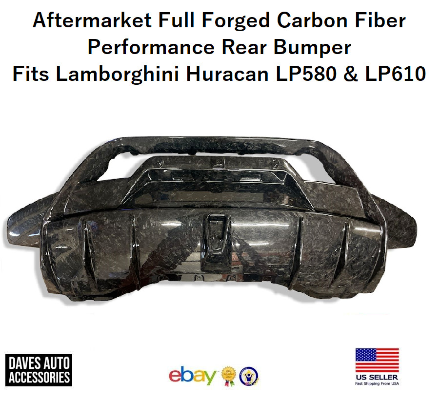 Lamborghini Huracan LP580 LP610 15 - 19 Performante Forged Carbon Rear Bumper