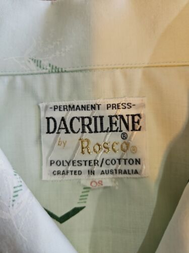 Vintage Dacrilene By Rosco, Late 60's Early 70's Mens Shirt. Made in Australia. - Picture 9 of 9