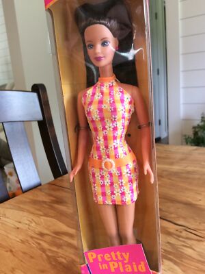 1998 PRETTY IN PLAID BARBIE 20668 - ORIGINAL BOX UNOPENED