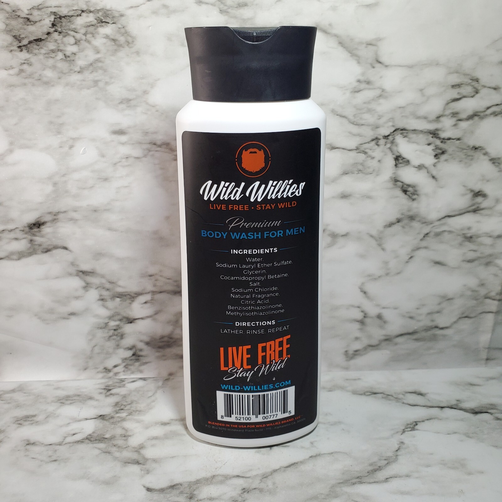 Lot 4 Wild Willies Premium Wild Body Wash For Men Infused with