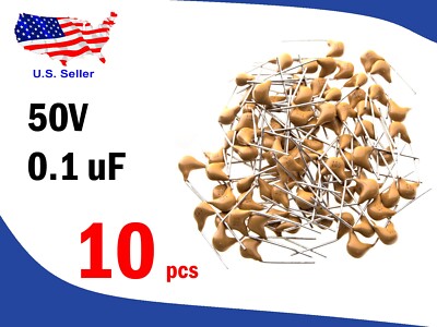 50 V 104 100nF (10 pcs)  0.1uF Multilayer Ceramic Capacitors- Free shipping