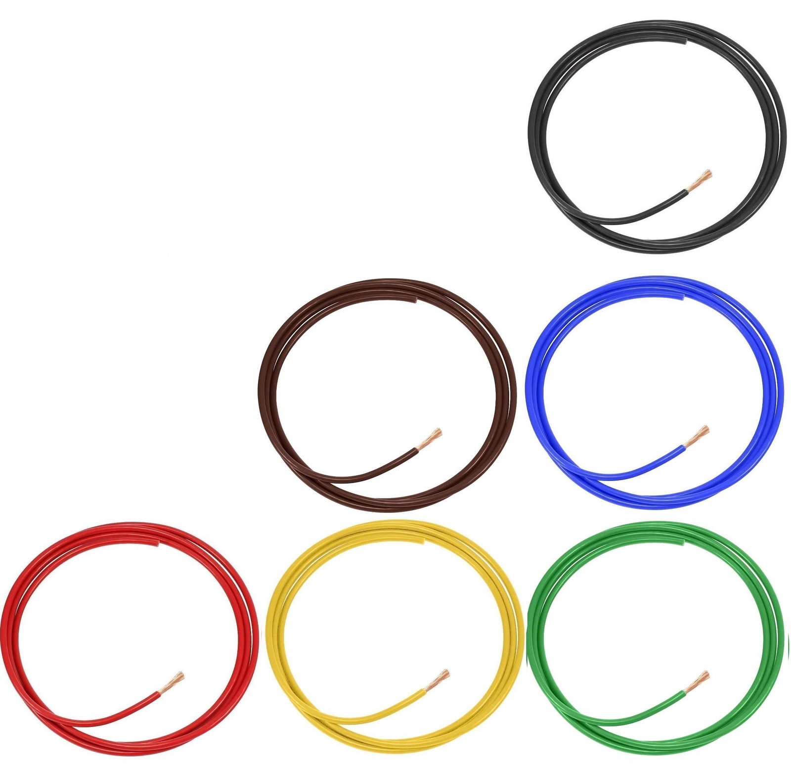 Set Cavi Auto 1.0mm&sup2; FLRY-B - 5 Metri Rosso E 5 Metri Nero, Qualit&agrave; Made In Germany