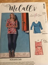 🌹 McCALL'S #M7322 - LADIES LEARN TO SEW ( 6 STYLE ) TOP PATTERN  LG-XXL FF