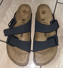 Birkenstock Unisex Arizona Navy Blue Birko-Flor 43 EU 280 Soft Footbed M10 W12