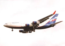 Postcard Airline AEROFLOT INTERNATIONAL AIRLINES IIyushin 96-300 RA 96005 CC9.