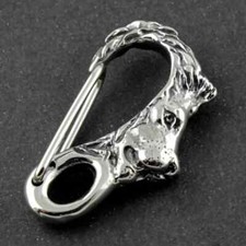 Lion Head Spring Snap Clip Hook Carabiner Wallet Chain Keychain Buckle Clasp