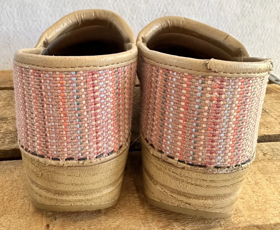 Zueco Dansko Yute Zapatos Ocupacionales Zuecos EUR 39 US 8.5 Mujer’s Colorido Enfermera Foto 2 de 4