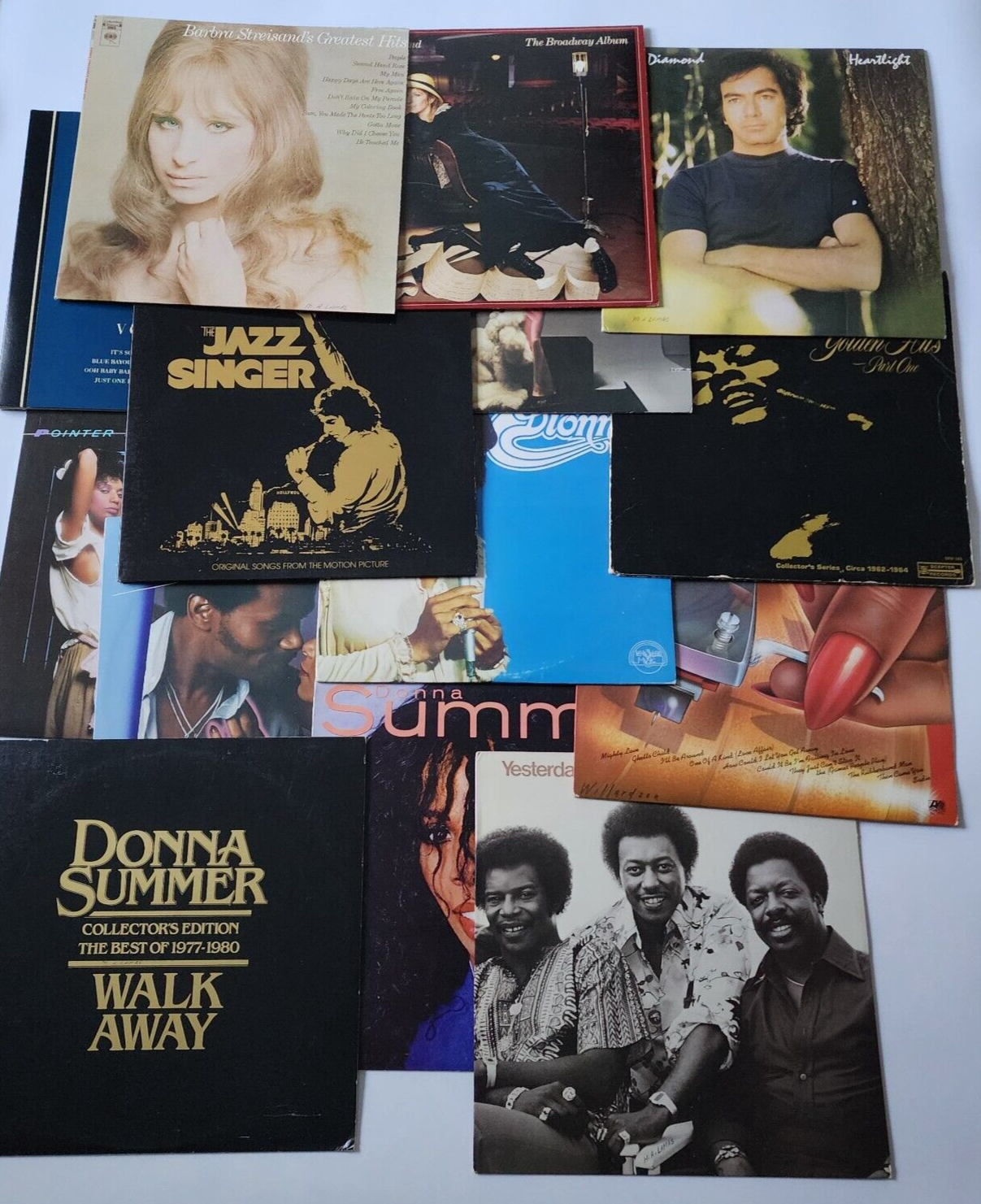 24 Vintage Vinyl LPs - Classic 60s 70s 80s Pop R&B Ballads Records Collection