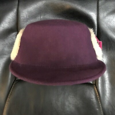 MSRP $75 NWT Spanish brand Peregal Purple 100% Wool Hat | eBay display picture 1
