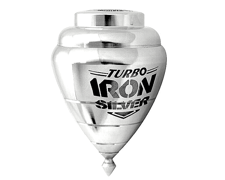Peonza Turbo Trompo Turbo Iron Silver Peonza Trompo Cometa Iron