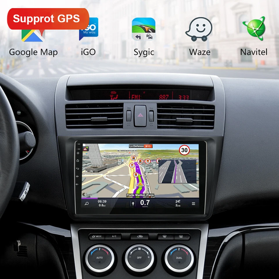 Android 11 2Din For 2007-2012 Mazda 6 Car Stereo GPS Radio FM WIFI Bluetooth MP5 - Image 4 of 4