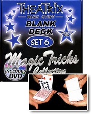 NEW IN BOX Theatrix Magic Blank Deck Trick Tricks Set / DVD - Set 6