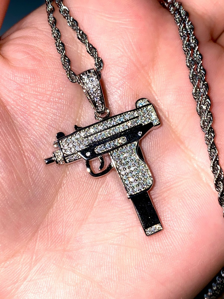 Iced Out Lil Uzi Vert Jewelry Iced Out Lil Uzi Vert Necklace ICED