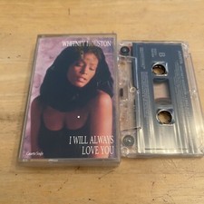 WHITNEY HOUSTON - I Will Always Love You - CASSETTE TAPE SINGLE - The Bodyguard