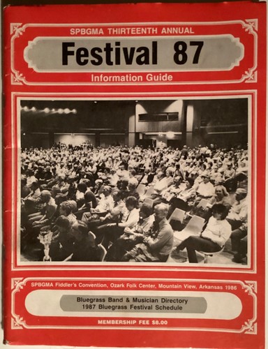 SPBGMA 13th Annual Bluegrass Festival 1987 Association Guide USED music