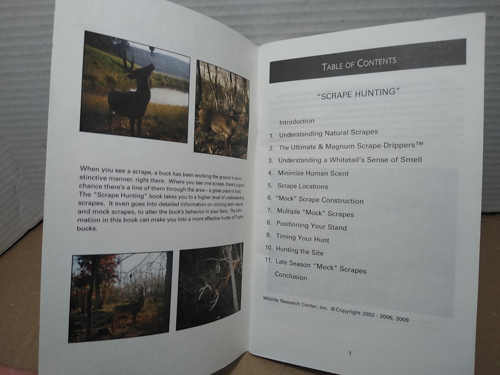 Scrape Hunting by Wildlife Research Center - Illustrates Staple Bound Paperback