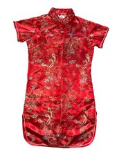 Chinese Traditional Red Qipao Dress for Kids Size 10  K284 