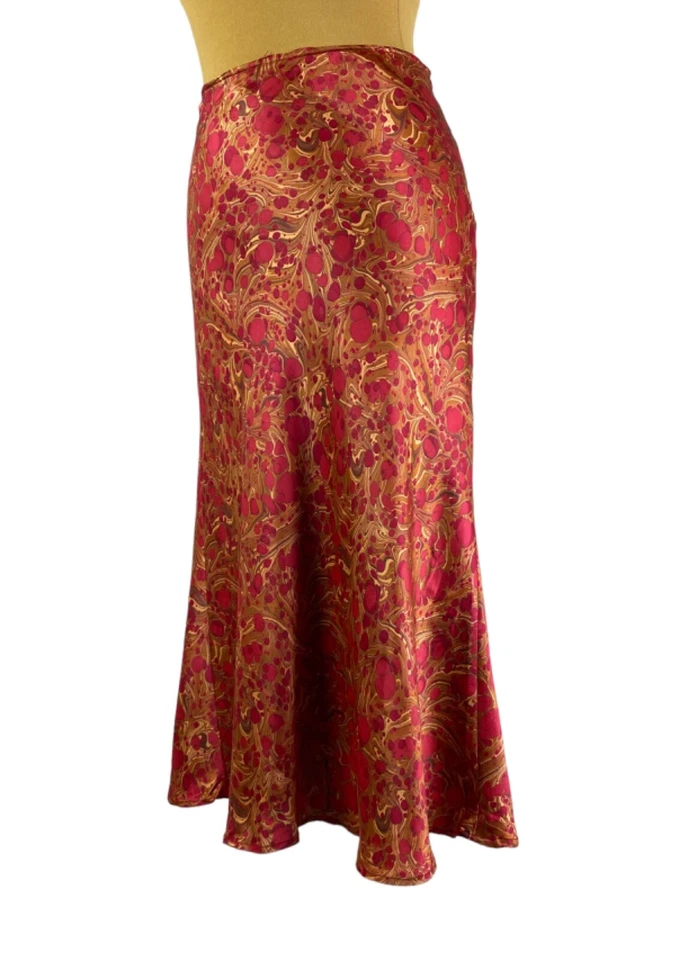 tocca seda maxi falda estampada talla 8  Foto 3 de 4