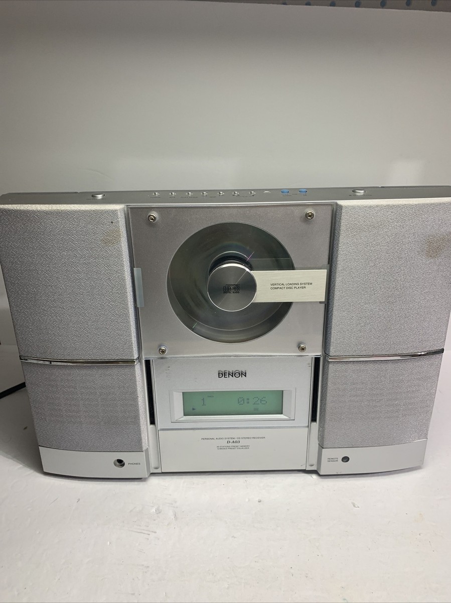 Denon D-A03 Hi Fi CD AM/FM Vertical-style Mini Stereo System READ