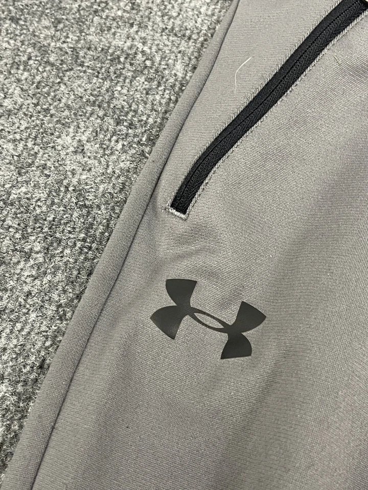 Under Armour тренировочные штаны девочек большой свободного подростков серый молнии карманы эластичной N205 - Изображение 3 из 4