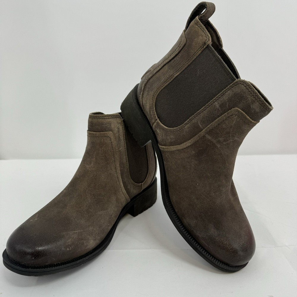 NWOB UGG BONHAM II WATER RESISTANT DOVE BIKERS BOOT US 6 Distressed New