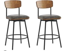 Titana 26" Barstool in Mineral finish with Bandero Tobacco