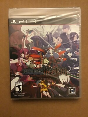 Under Night In-Birth Exe:Late (Sony PlayStation 3, 2015) Factory Sealed!