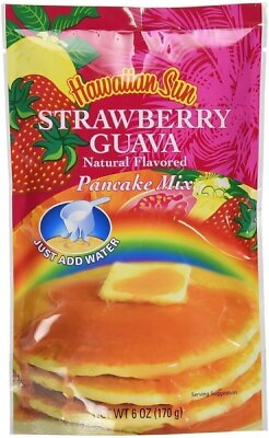 Hawaiian Sun Strawberry Guava Pancake Mix, 6 Ounce