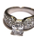 GIA certified platinum  2.48ct asscher cut diamond engagement ring 10g 4.5 — photo 8