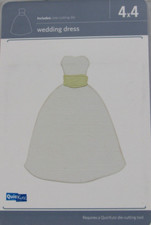 QuicKutz Wedding Dress 4x4, 1 Cutting Die Set REV-0204-S