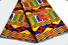African Fabric Ankara Polyester Kente Prints 4. By The Yard