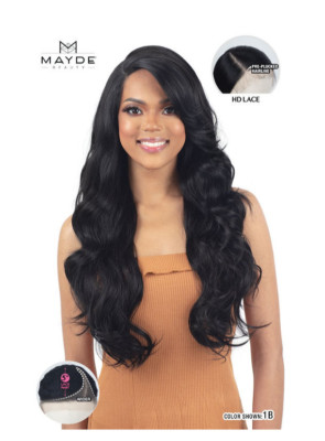 MAYDE BEAUTY SYNTHETIC HAIR REFINED HD LACE FRONT WIG - AUBRIE-BLACK-1B