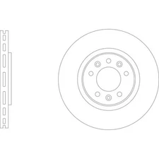 Apec Blue Brake Disc - Rear SDK6981 - Fits selected Citroen Peugeot Toyota