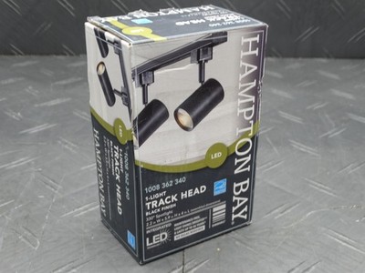Hampton Bay LED 1-Light Track Head Black Finish 1008362340