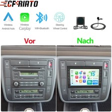 Android 15 4G+64GB Carplay GPS Navi Für Seat Alhambra 7V VW Sharan 7M RCD200 Kam