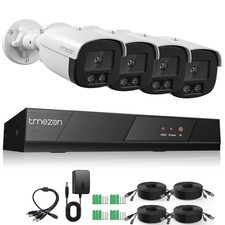 TMEZON CCTV 1080P Security Camera System DVR Home Surveillance Outdoor IR Night