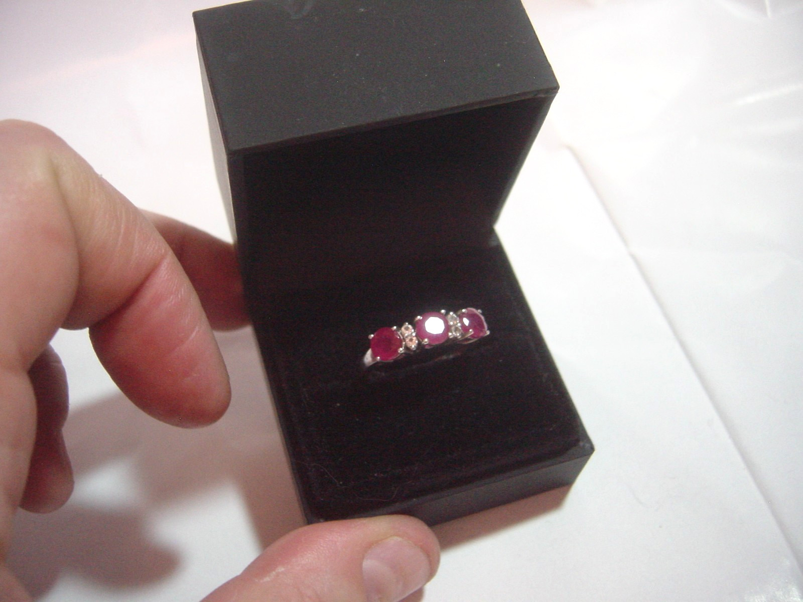 beautiful Solid Silver Ring-natural superb myanma… - image 1