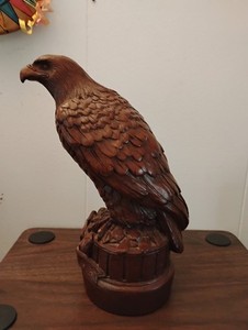 RED MILL PECAN WOOD EAGLE SCULPTURE 置物 Red Mill Eagle | eBay