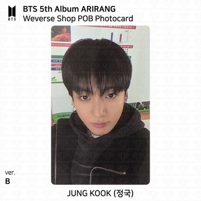 BTS 5th Album ARIRANG Weverse POB Photocard Jungkook Jimin V Suga