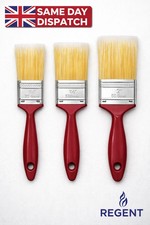 3 Pack Paint Brush Set Decorating Brushes DIY Painting Professional Fine Bristle