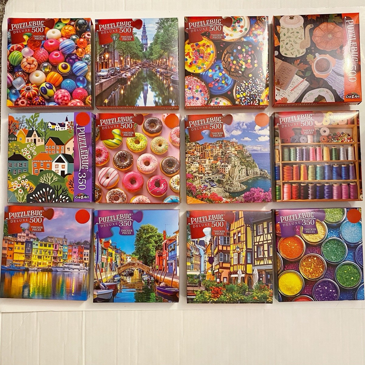 Cra-z-art Lot of 12 Puzzlebug Deluxe Puzzles 350 500 | eBay