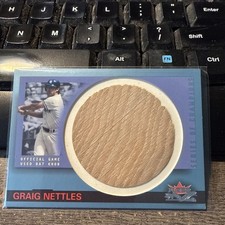 GRAIG NETTLES 2002 FLEER FALL CLASSIC SERIES OF CHAMPIONS BAT KNOB RARE #4/10 GU