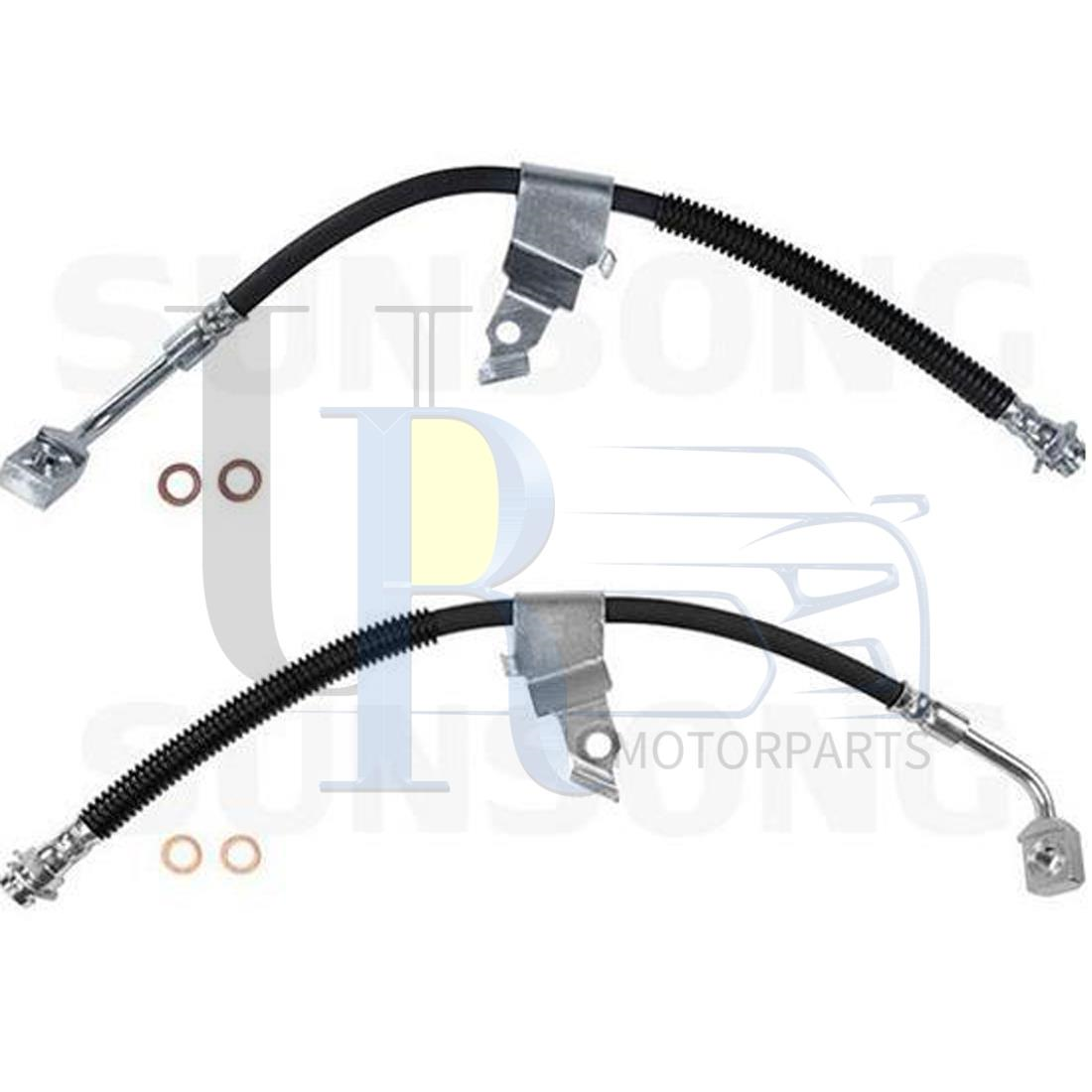 Sunsong 2pcs Front Left Right Brake Hydraulic Hose for Buick Lucerne 2006-2011