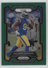 2023 Panini Prizm Rookies Green Prizm Desjuan Johnson #356 fm0