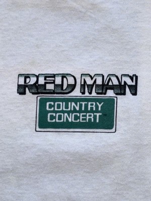 Vintage Red Man Chewing Tobacco Country Concert T Shirt XL Made In USA