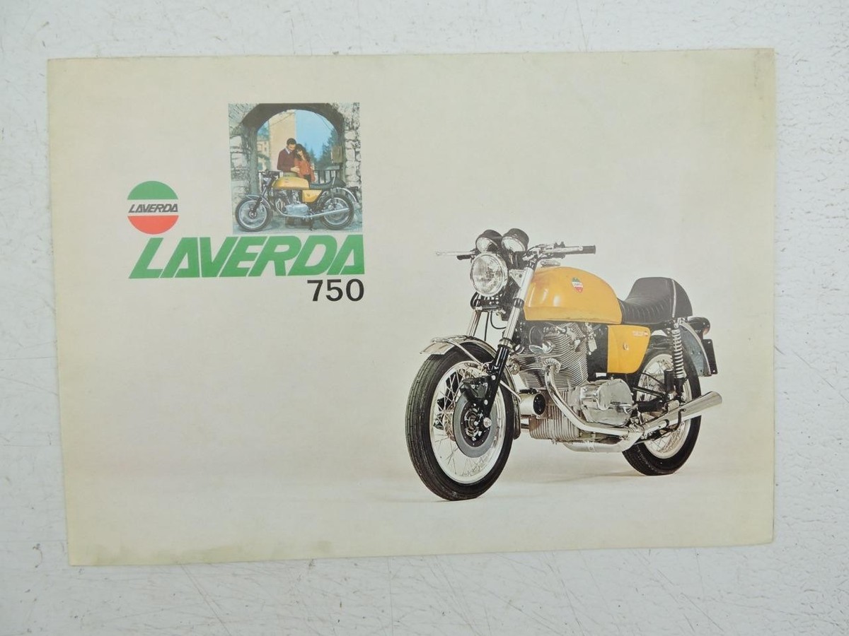 1973? Laverda 750 SF GT - Full-Color Dealer Brochure Poster - 17 X