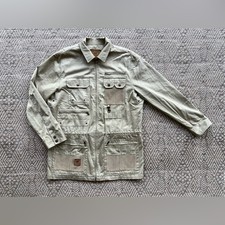 Ralph Lauren 1990 Safari Outfitters Khaki Bush Jacket Mesh Lined Women M Vintage